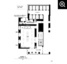 ホール1+2横 162席 スクール形式(1卓3名掛け)